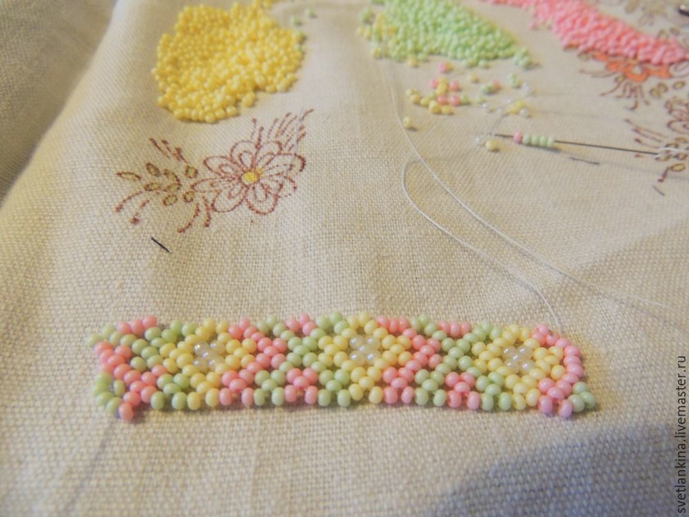 Ажурное плетение из бисера: схемы и способы плетения