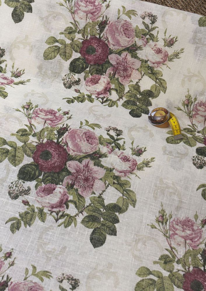 Ткань лен розы. Тюль с розочками. Ткань полулен 4074-2. Тюль лен с вышивкой. Амели 04 ткань.