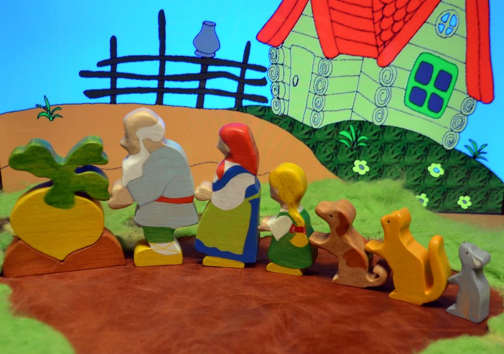Оригами сказка Репка своими руками. Театр кукол для детей