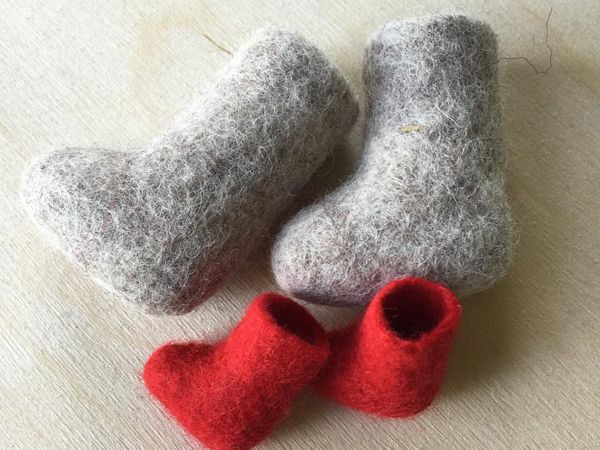 Валяем сувенирные валенки с Кларой Ру | Ярмарка Мастеров - ручная работа, handmade