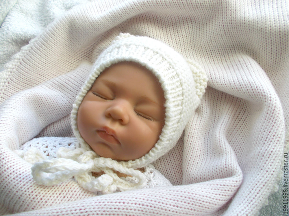 Как связать шапочку для новорожденного без швов