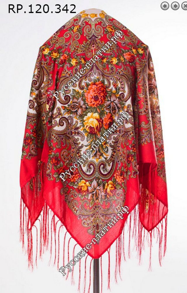 Образцы "Русский платок" 120на120см | Журнал Ярмарки Мастеров