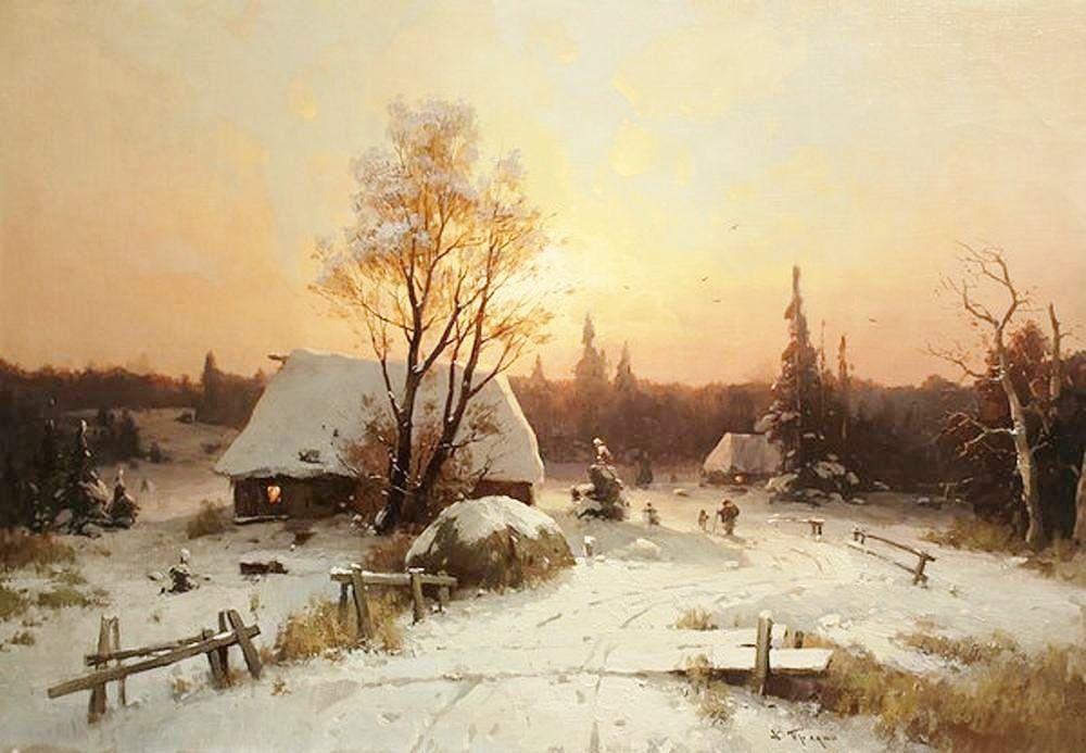Сказочные зимние пейзажи русских художников, фото № 1