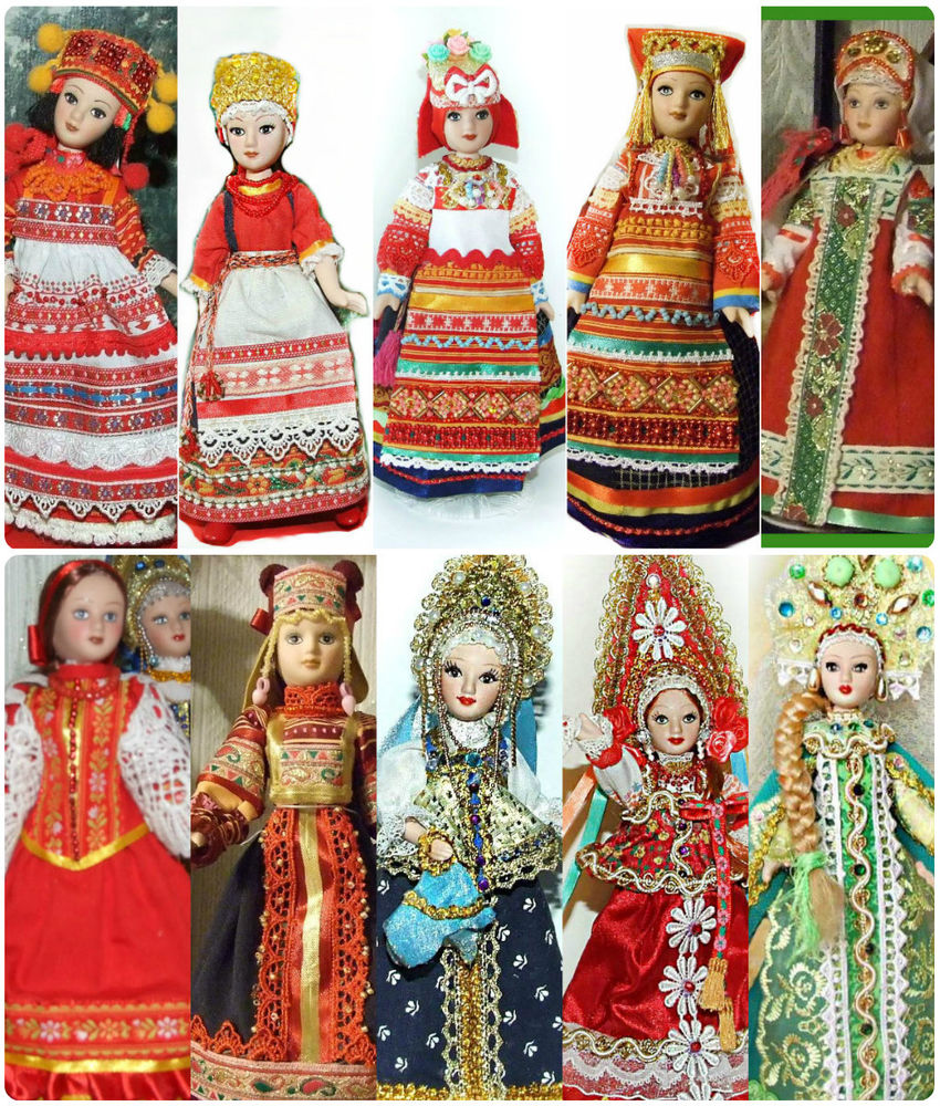 Русский народный костюм.Кукла - Девочка.