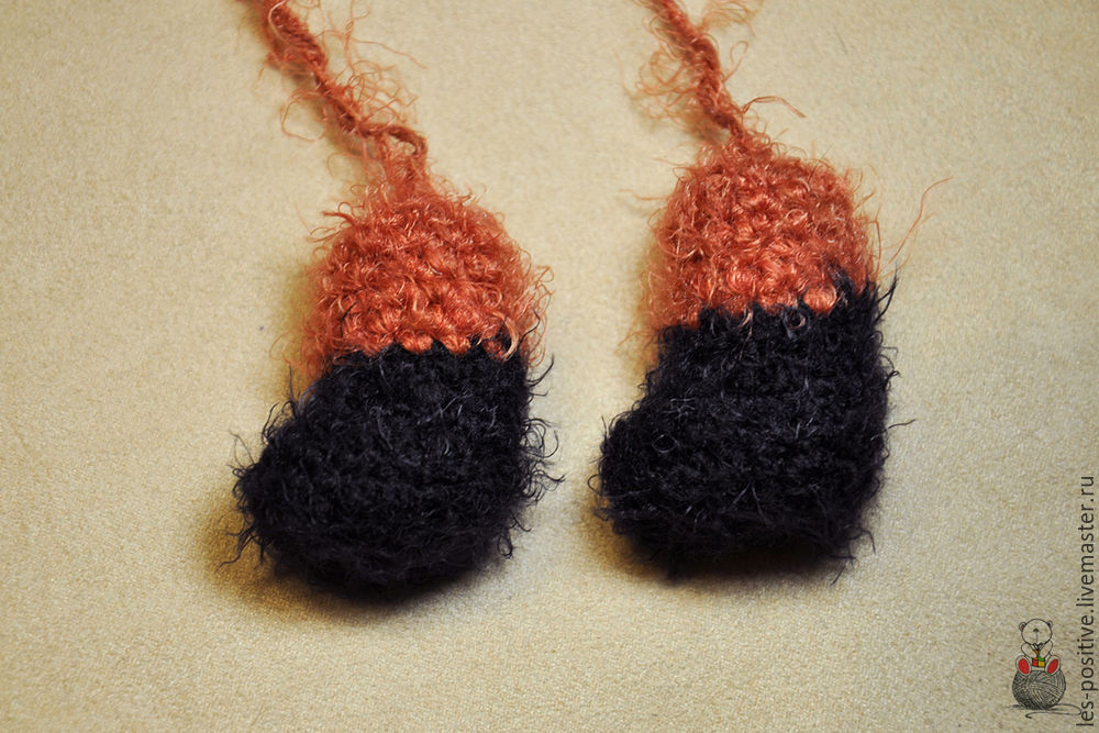 Как крючком связать лису крючком