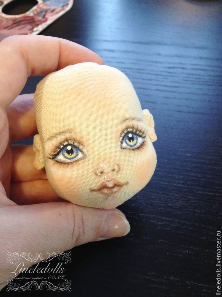 как нарисовать кукле лицо