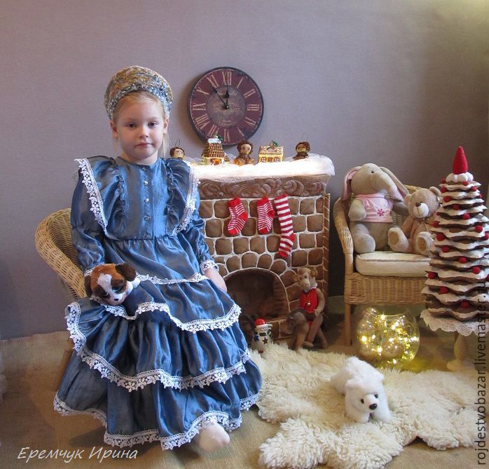 Подарок для маленькой принцессы: шьем нарядное платье