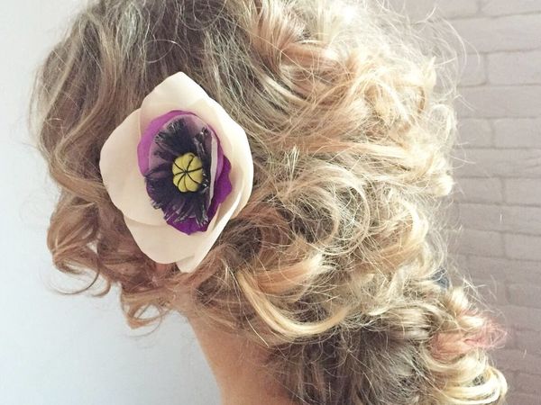 Как носить цветы в причёске | Ярмарка Мастеров - ручная работа, handmade