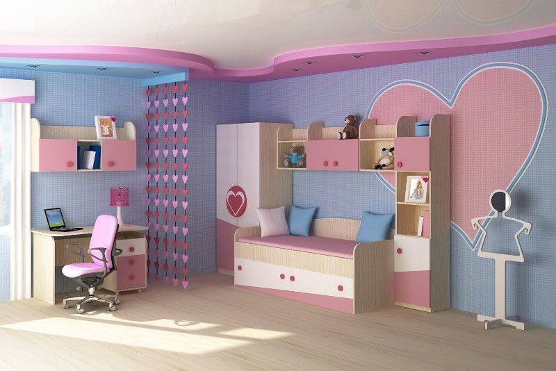 Оформление комнаты для маленькой девочки