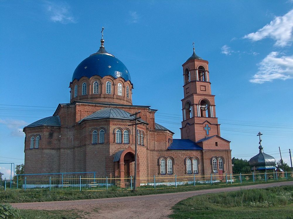 роспись храма, народный стиль