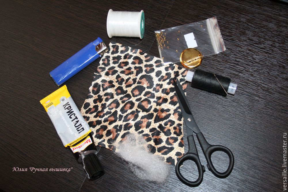 Делаем брошь «Леопард» в технике «жмурения», фото № 1 Делаем брошь «Леопард» в технике «жмурения», фото № 1