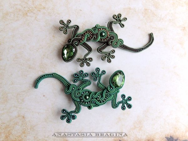 Скидка на брошь Ящерку | Ярмарка Мастеров - ручная работа, handmade