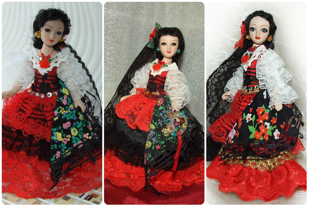 Коллекционная кукла Ginny в испанском национальном костюме, 20 см (2008222)
