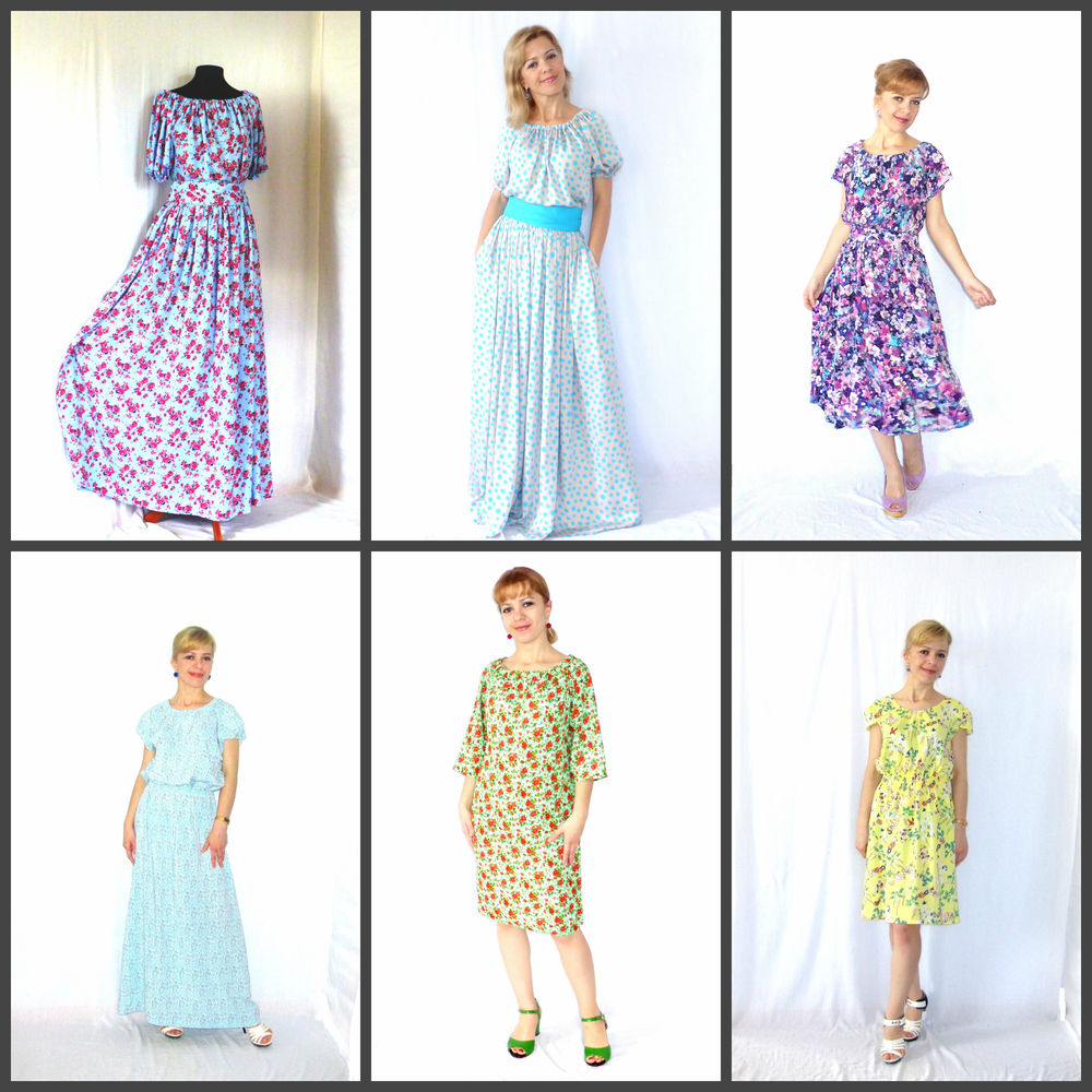Фасоны летних платьев для женщин из штапеля с выкройками