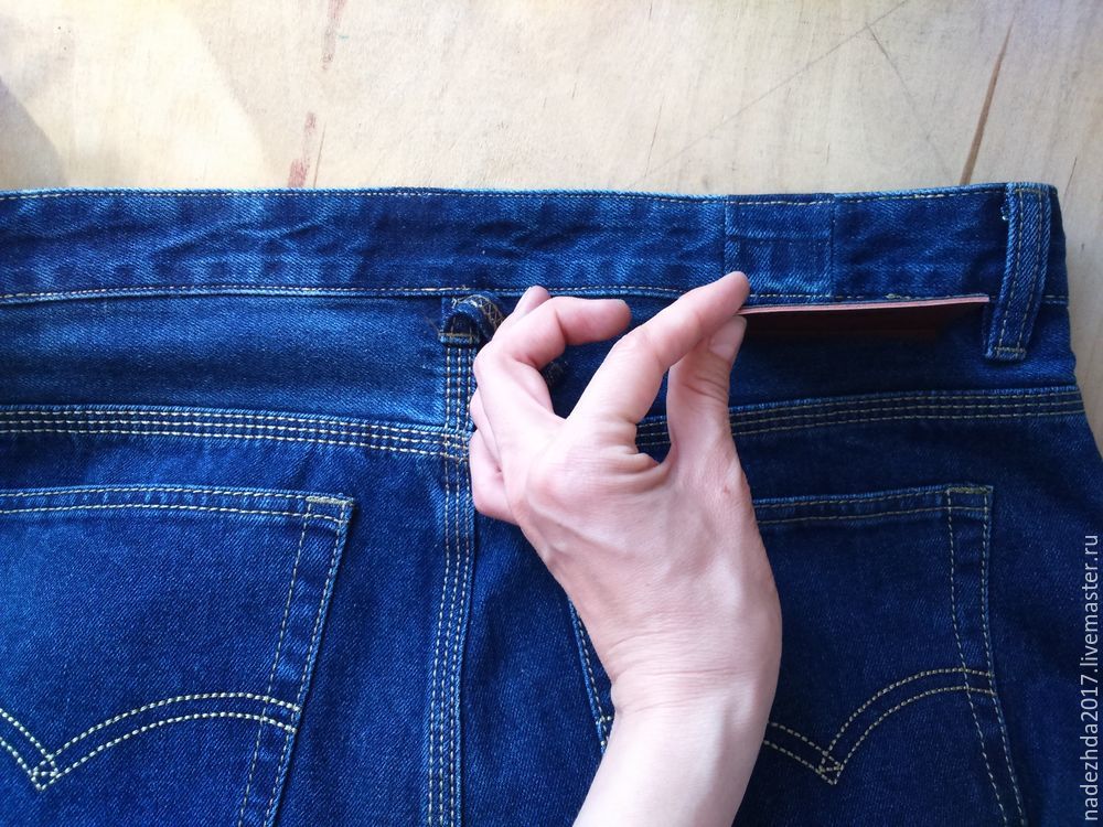 Как расширить пояс на джинсах. Личная методика.