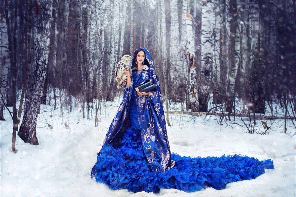 Длинные платья для зимы
