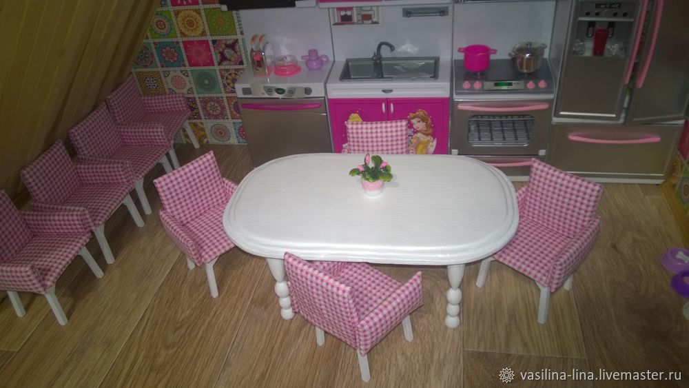 Как легко сделать СТОЛ и СТУЛ для кукол. DIY. How to make Doll Table and Chairs