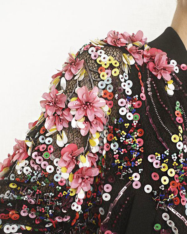Marvelous Haute Couture Technique of Textured Embroidery with Sequins ...