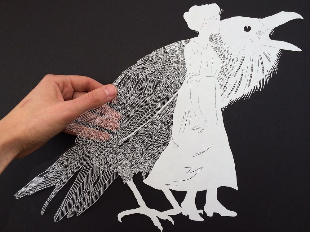 I Throw Things When I Drink Paper art, Paper artwork, Cut paper illustration